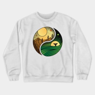 Yin Yang nature Crewneck Sweatshirt